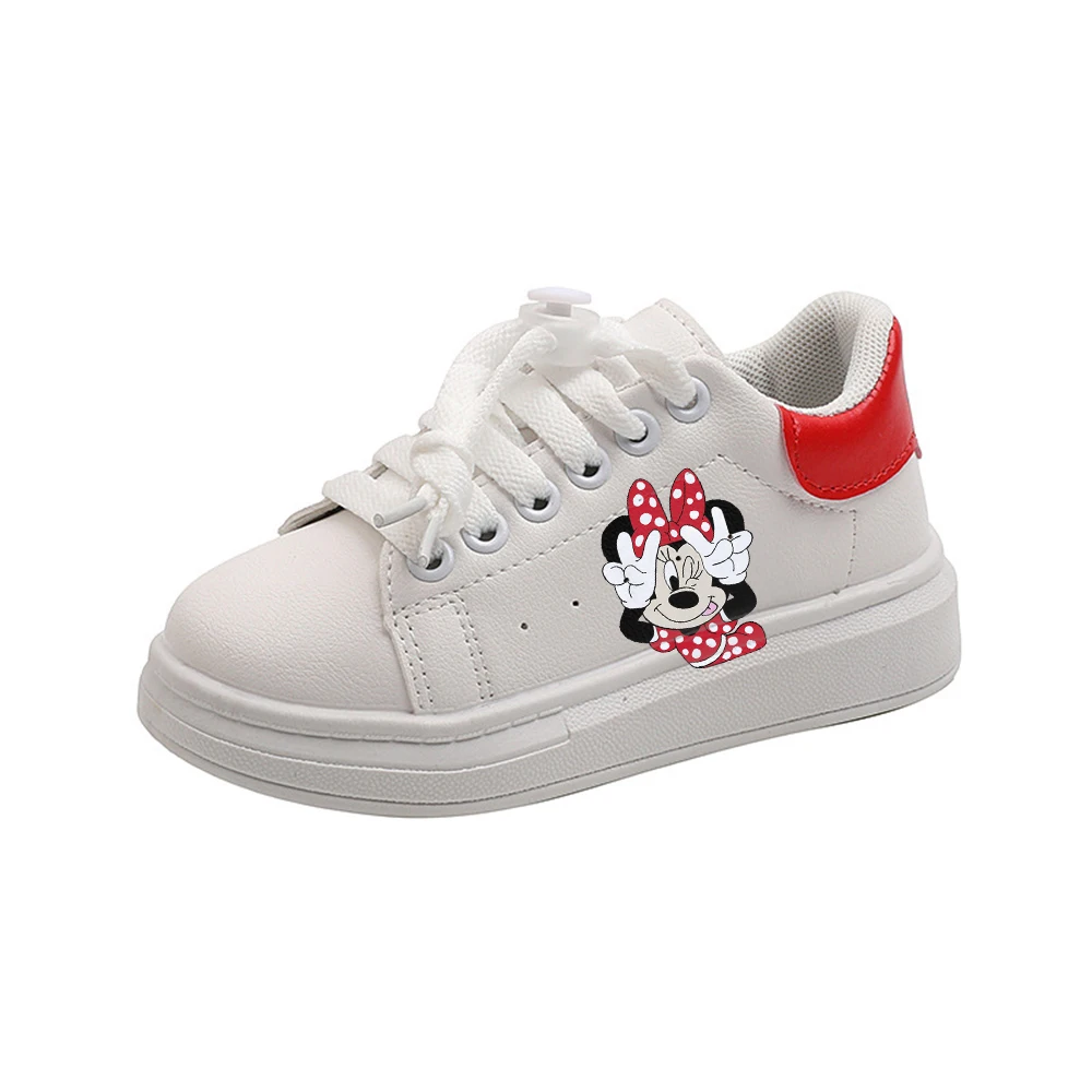 Disney Mickey Minnie Mouse Children Cartoon Girl Student Soft Soft Casual Shoes Sports Shoes Student Running Shoes Size