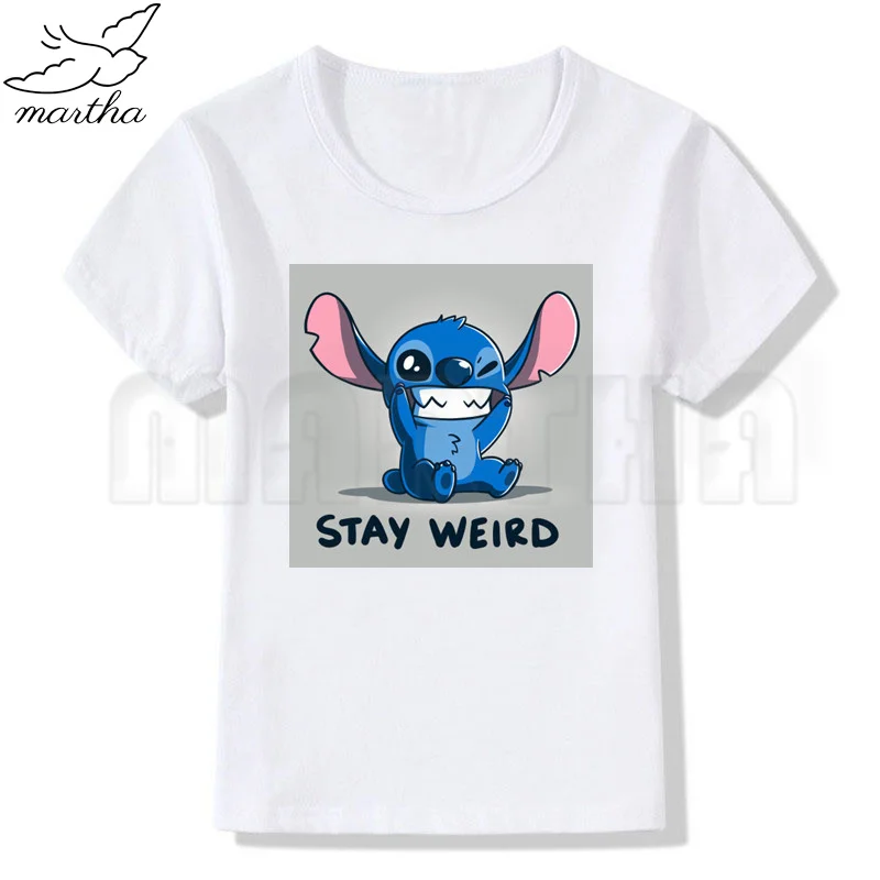 

Kids Cute T-shirt Children Short Sleeve Clothing Funny Cartoon Party Top Boys and Girl White Tee