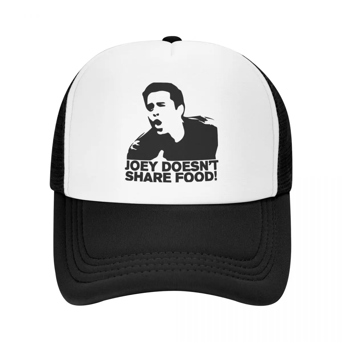 

Custom Joey Doesn't Share Food Trucker Hat Women Men Adjustable TV Show Friends Baseball Cap Sports Snapback Caps Sun Hats