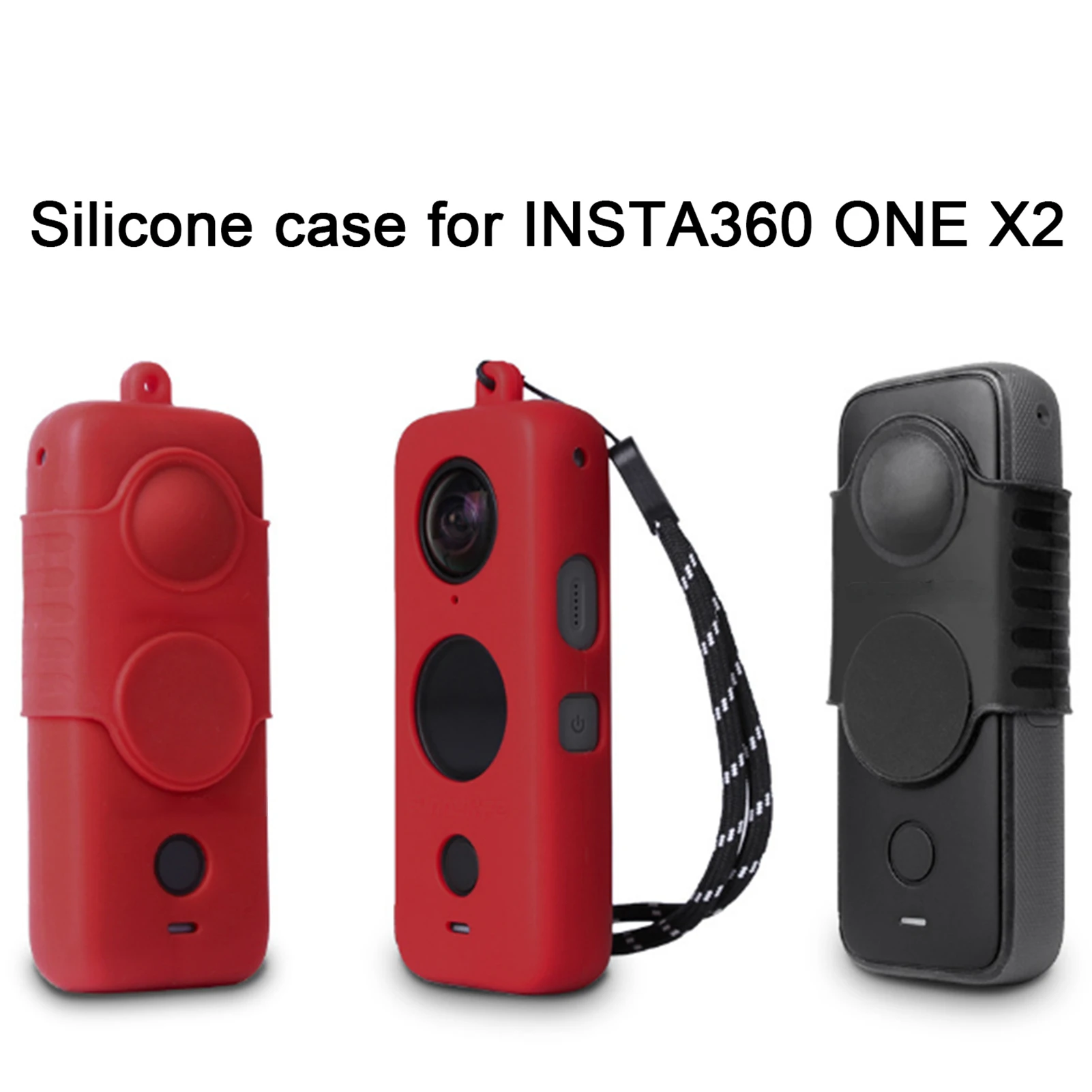 

Silicone Protective Case Camera Lens Cover For Insta 360 ONE X2 Action Camera Anti-scratch Shockproof Protector Covers Shell