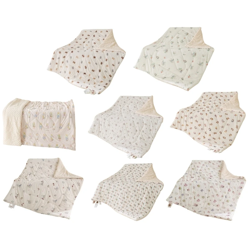 Versatile Baby Winter Blanket with Dotted Pattern Comfortable Soft Blanket Wrap
