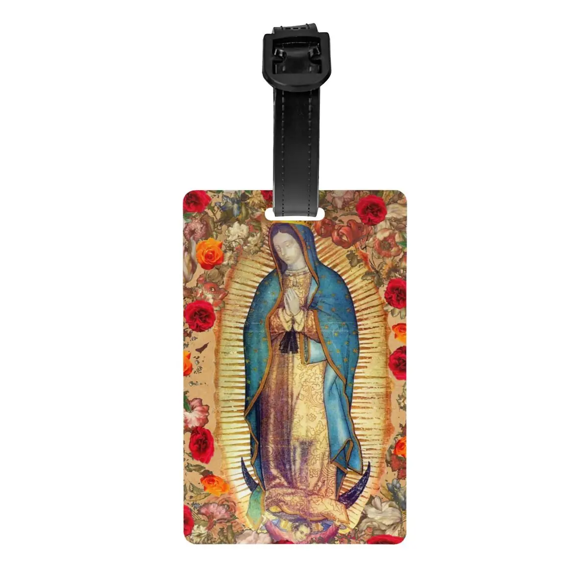 

Наша Леди Гвадалупе Дева Мария, багажная бирка, католическая Мексика, ежедневная Обложка для багажа, идентификационная бирка
