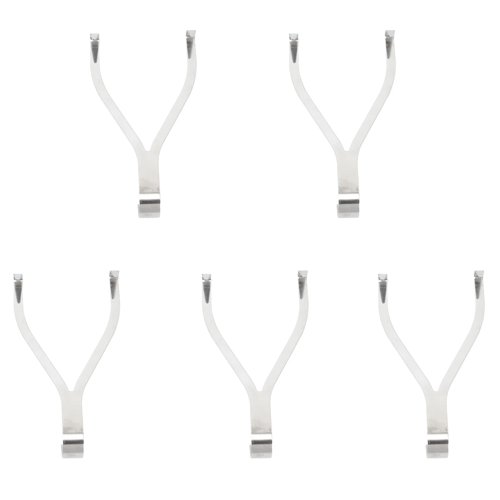 

5pcs Meat Hooks Kitchen Use Sturdy Roast Duck Stainless Steel Hangers Double Design Hooks Hooks