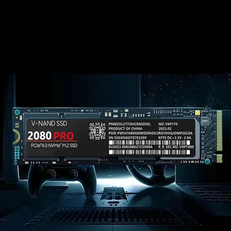 4 ТБ SSD Solid State 2080pro Жесткий диск Naff M.2 Nvme PCIE 4.0 Max Read 12000 Мбит/с Игровой внутренний