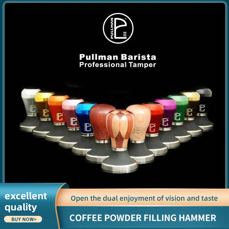 PULLMAN Adjustable Solid Handle Coffee Tampers 58mm 58.5mm Coffee Machine Handle Accessories Coffee Bean Press Coffeeware