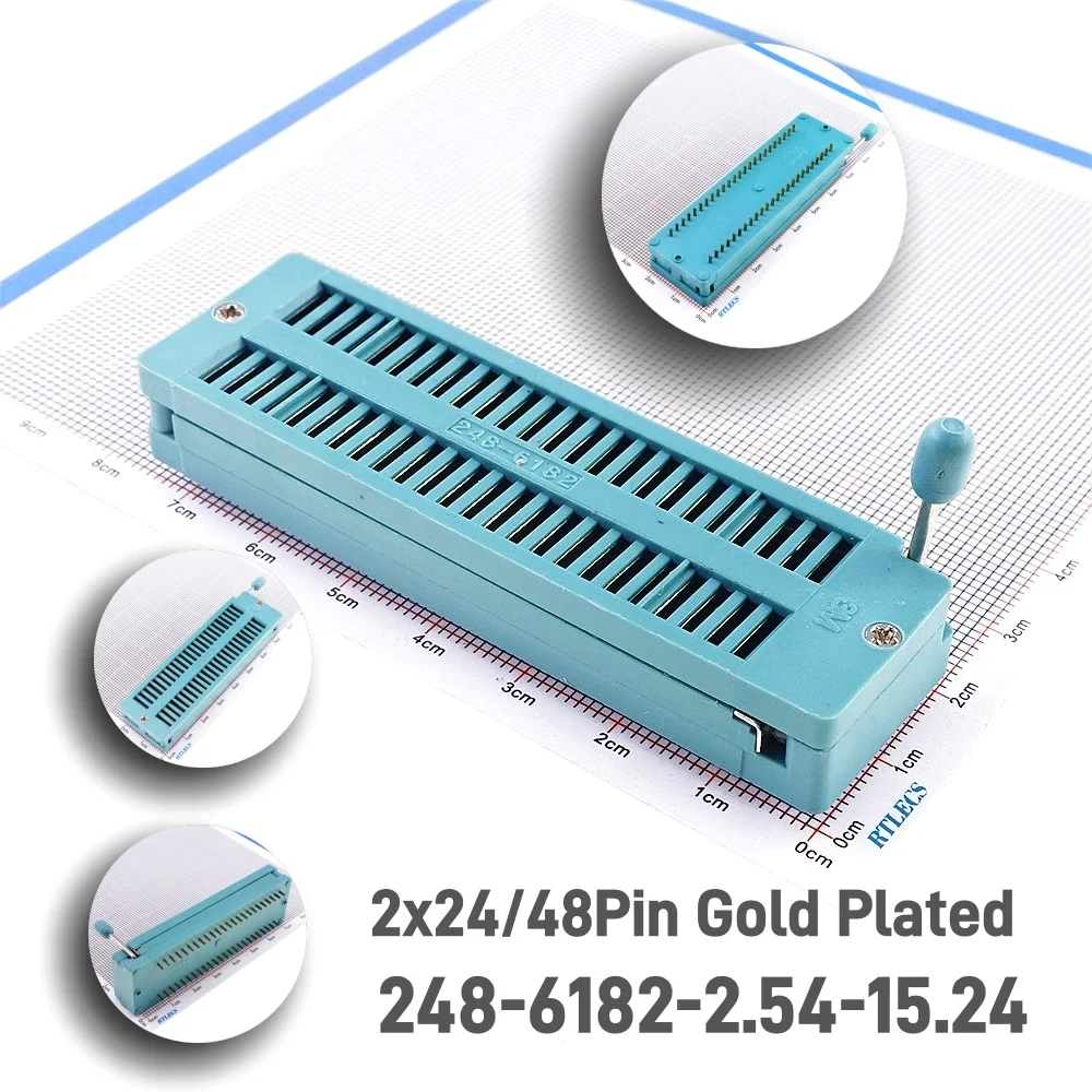 

RTLECS Тестовый разъем DIP ZIF 14-48 Pin 2.54 мм