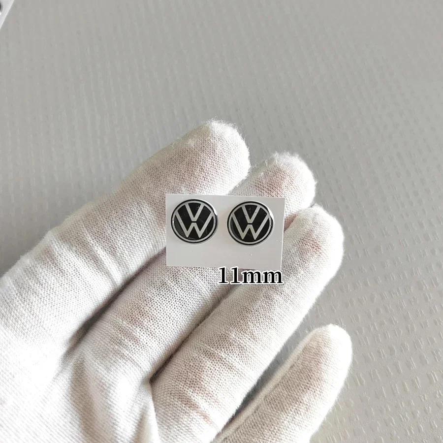 Фото Наклейка на ключ для автомобиля VW 11 мм, брелок-эмблема для авто, аксессуары для Volkswagen VW Rline R GTI Golf Polo Passat Magotan Ti №4