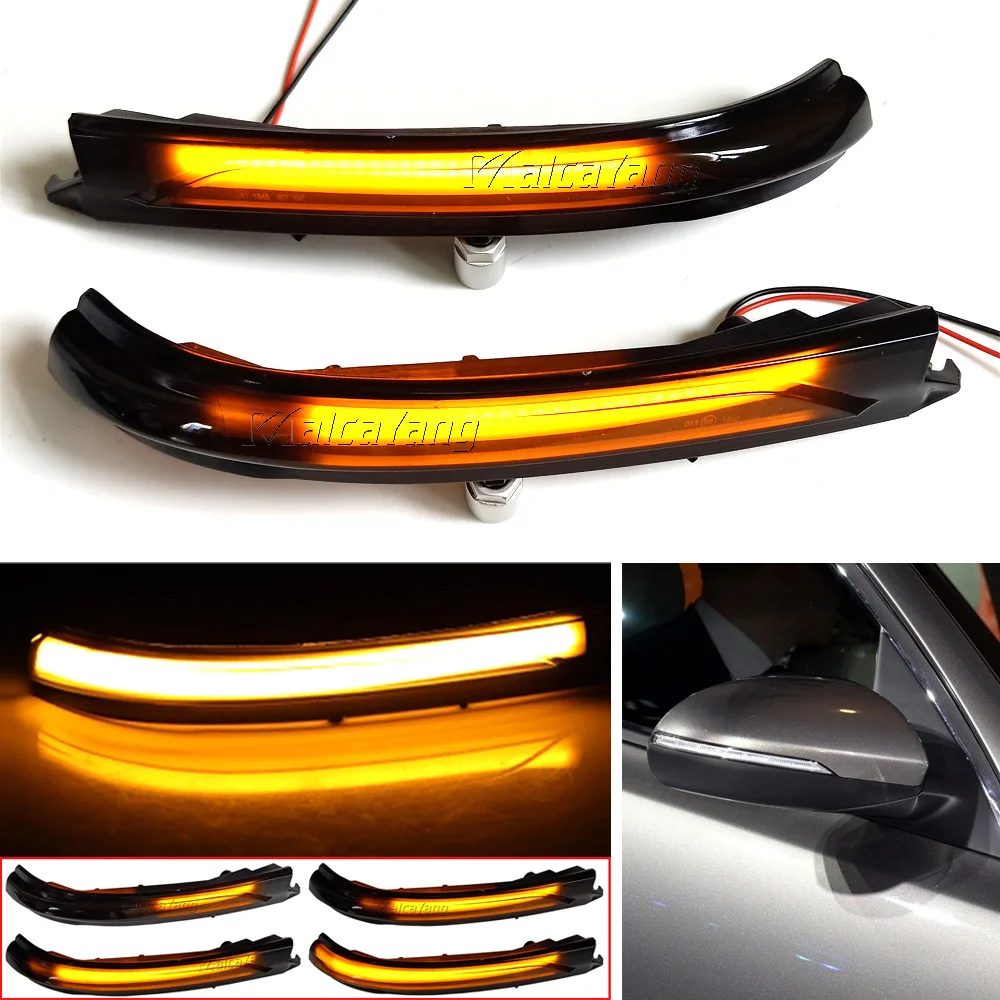 

2x LED Dynamic Turn Signal Light Rearview Side Mirror Sequential Indicator Blinker For Kia Optima K5 TF 2016-2021