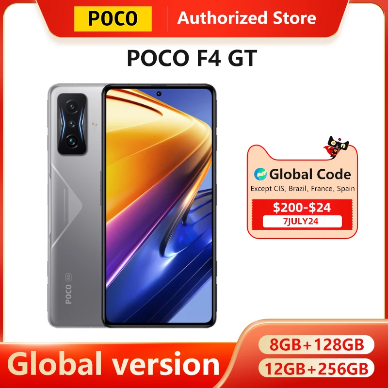 Global Version POCO F4 GT Mobile phone 8GB 128GB / 12GB 256GB Original Snapdragon 8 Gen 1 triggers 120W HyperCharge NFC