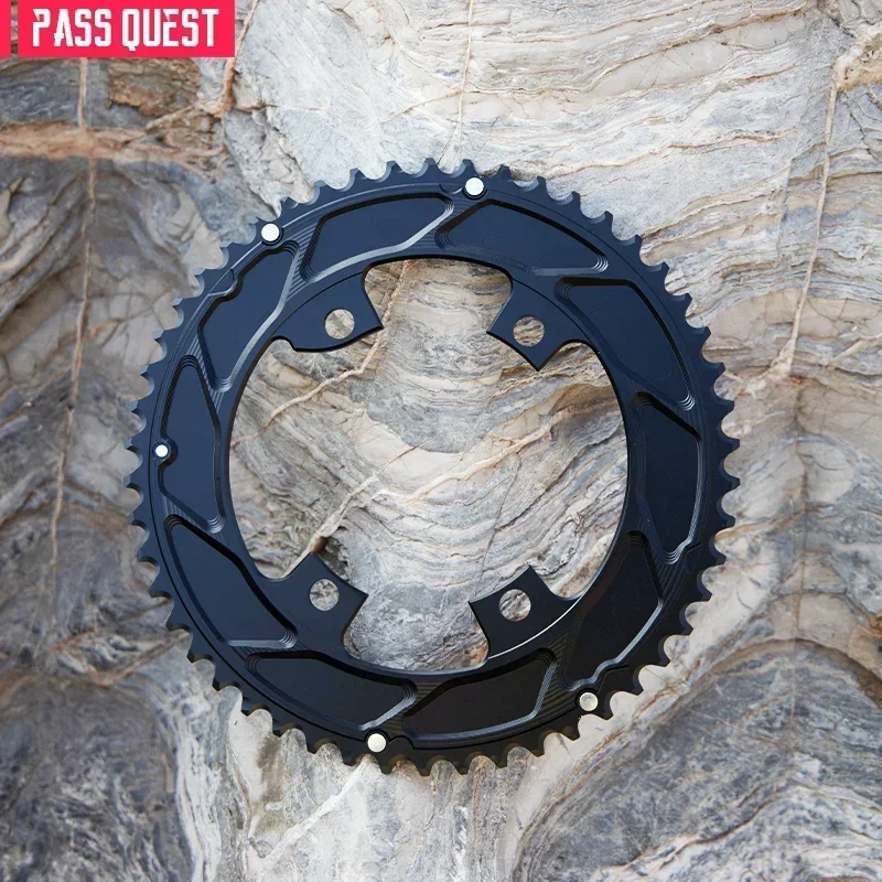 Звездочка PASS QUEST 110BCD для шоссейного велосипеда Shimano dura ace 9100 с двойной короной 53x39 50