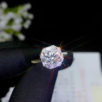 925 silver fashion design 1ct moissanite ring for women engagement moissanite engagement ring