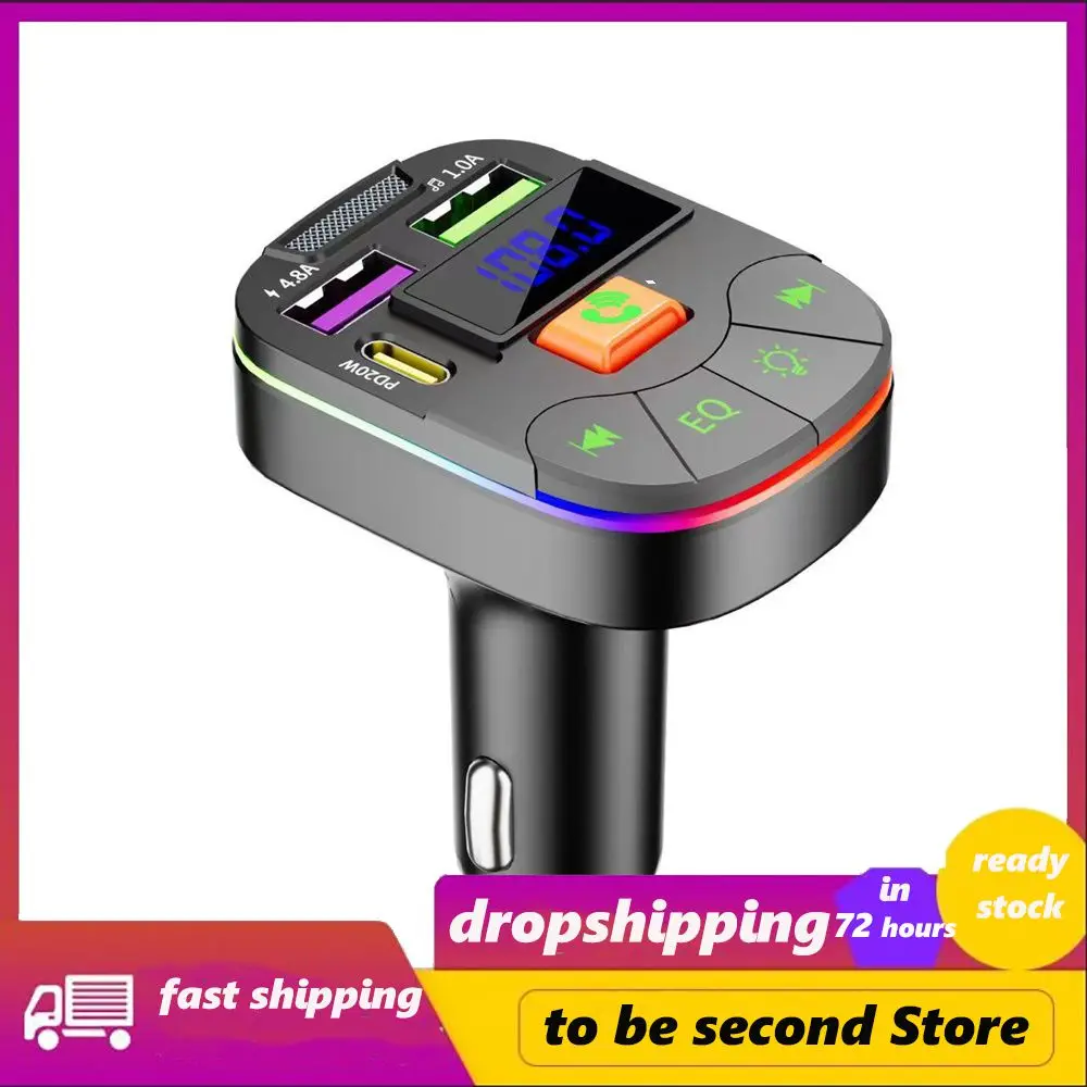 

Supports Compatible Qc3.0 Protocol Usb Fast Charger High Definition Lossless Sound Quality. Car Fm Transmitter Mp3 Charger