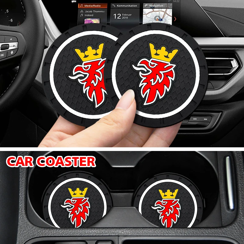 Автомобильный коврик со слотом для чашки воды нескользящий автомобильные