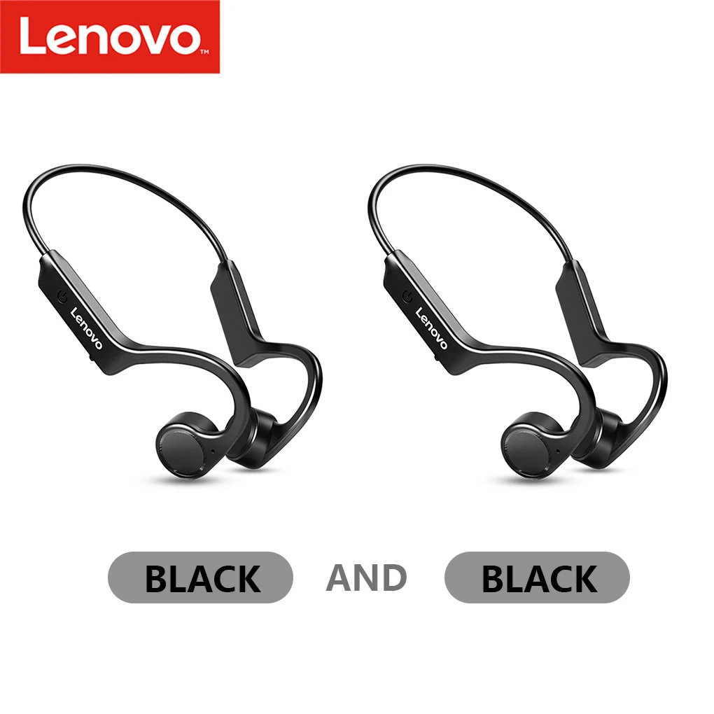 

Lenovo X4 Bone Conduction Bluetooth Headphone Sports Earphone Waterproof Wireless Headset with Mic Ear-hook TWS Bass Hifi Stereo
