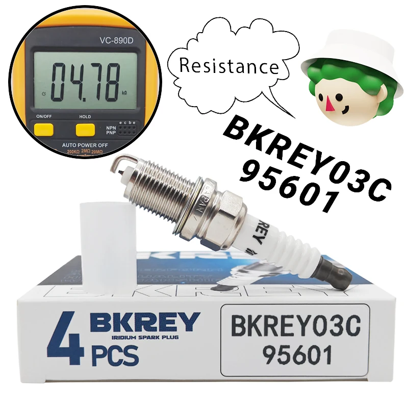 4/20шт 03C 905601 Свеча зажигания для VW Golf Passat Jetta Audi A1 Tiguan Seat Skoda Octavia Leon Toledo 1.4TFSI BKREY03C 95601
