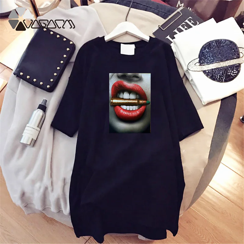 

Summer Dress 2022 Fashion Women Short Sleeves O Neck Pure Color Women Dresses Early Autumn Cute Print Loose Casual Femme Clothes