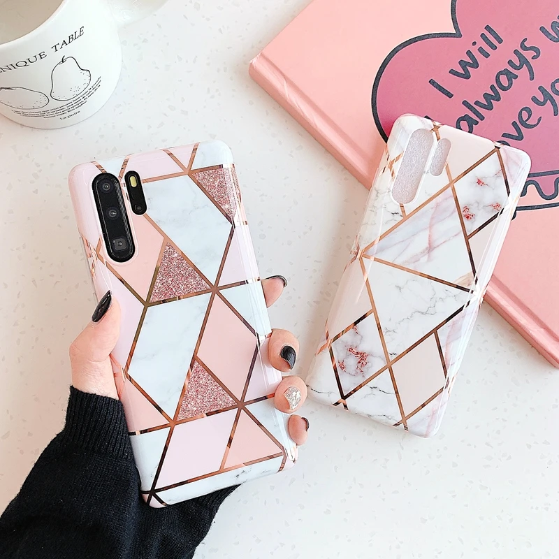 

Fashion Luxury Marble Phone Case For HUAWEI P20 P30 P40 Pro Lite Mate 30 Pro Lite Soft Silicone Shockproof Cases Cover