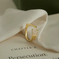 new arrival south korea style delicacy light luxury scallop forefinger rings womens gift banquet jewelry ring 2022