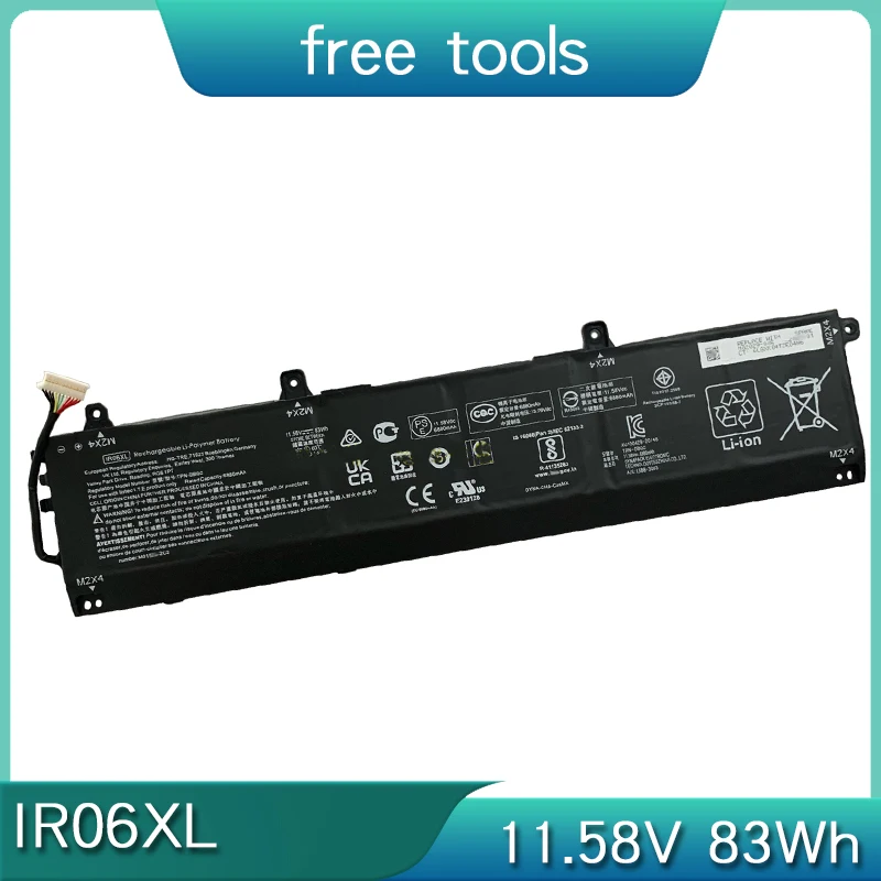 НОВЫЙ аккумулятор IR06XL 11 58 В 83 Втч для HP ZBook Power G7 1J31AEA 1J3Y3EA 2C9N7EA 2M0E5PA IR06083XL TPN-DB0C M02029-005