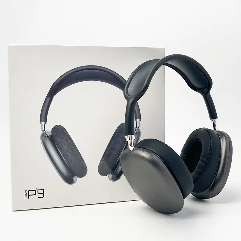 

The New P9 Bluetooth Earphone Wireless Headphones Bass Stereo Headsets With Mic Mp3 Player Support TF Card AUX Line PC Headsets