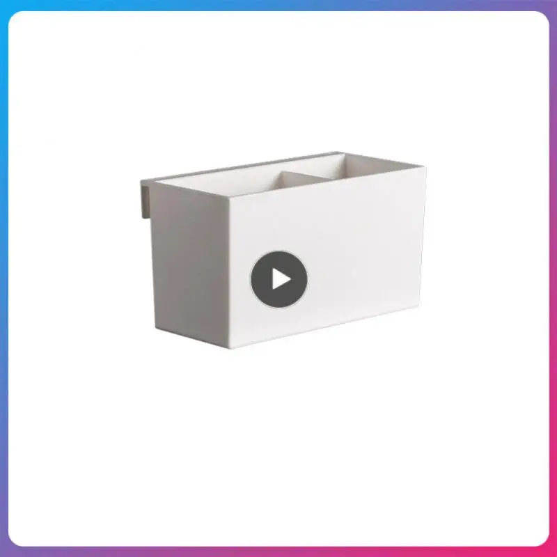 

Pen Holder Storage Rack Space Saving Wall Mounted Sundries Storage Rack Storage Box Table Edge Storage Holder Home Organized