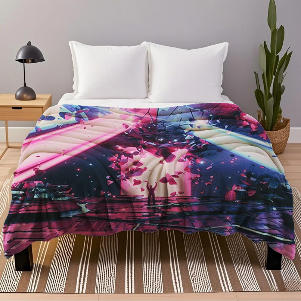 Фланелевое одеяло HELLSTAR для гостиной кухни дышащие устойчивые к морщинам одеяла