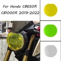mtkracing for honda cb650r cb1000r 2019 2022 motorcycle headlight protective cover screen acrylic lamp sheet