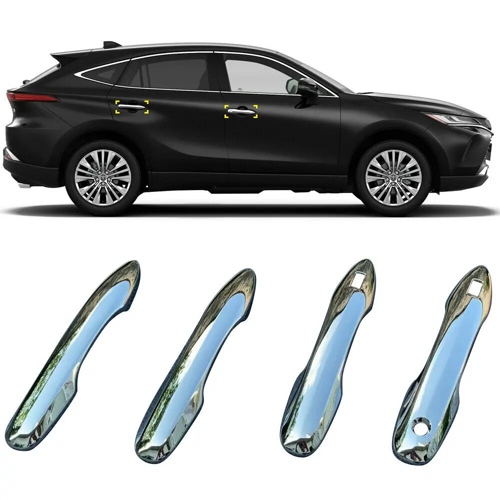 

ABS Chrome Exterior Door Handle Cover 4pcs For Toyota Harrier Venza 2021 2022