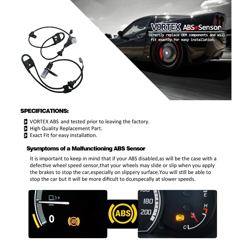 2 шт. датчики скорости заднего колеса для Lexus RX300 Toyota Highlander 99-03 8954648020 8954548020