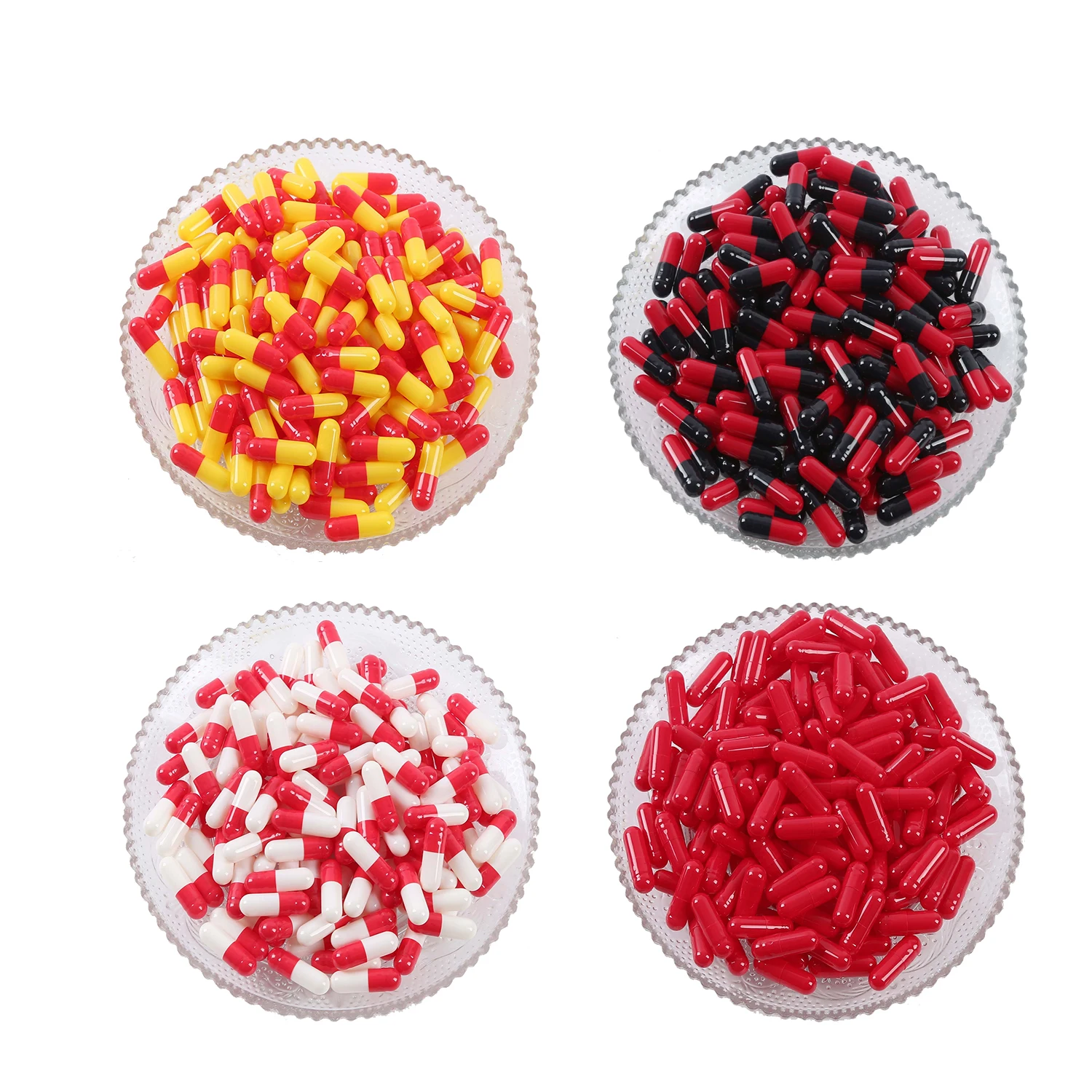 Wholesale Red Size 0# 10000 Counts Empty Gelatin Capsules Kosher Halal Certified Joined Separated Hard Hollow