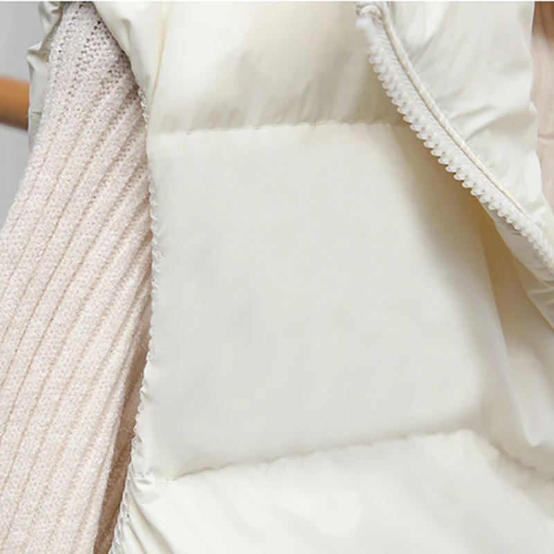 DEODAR Women Down Jacket 90% White Duckdown Vest Ultra Light Winter Warm Slim Fit Short Waistcoat Full Zipper Lady Casual Coats