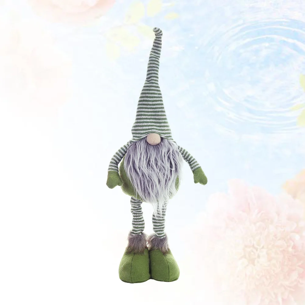 

1 Pc Stripe Faceless Nordic Style Decoration Standing for Christmas Xmas Party