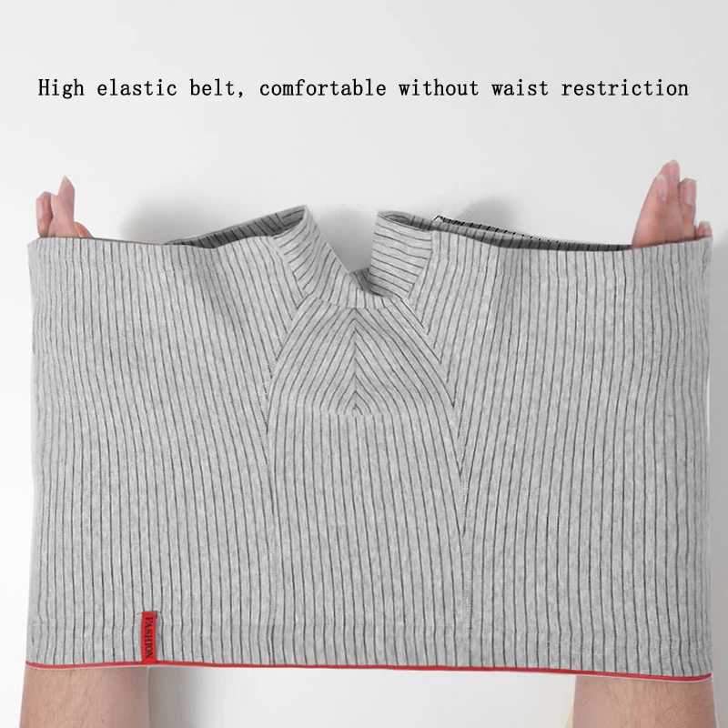 3PCS Stripes Cotton Men Boxer Shorts Underwear Antibacterial Boxershorts Cueca Male Panties Fashion Mens Underpants Shorts