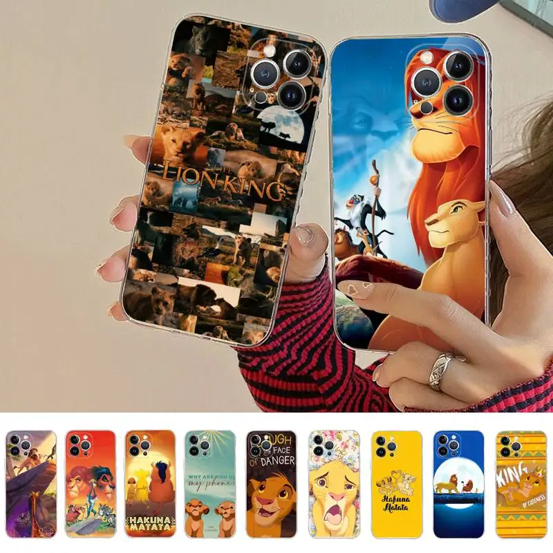 

Disney The Lion King Phone Case For iPhone 14 13 12 Mini 11 Pro XS Max X XR SE 6 7 8 Plus Soft Silicone Cover