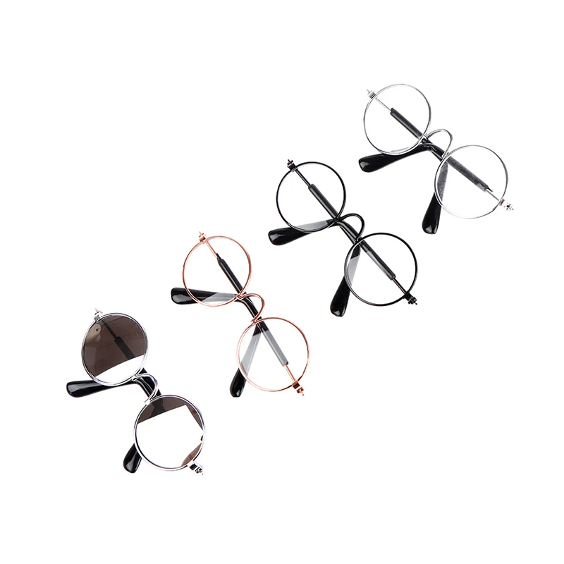 Для 12 ''кукол хиппи прозрачные линзы круглая оправа глазные очки 2022 самые