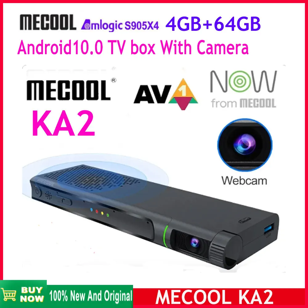 Телеприставка Mecool KA2 Android TV с камерой Amlogic S905X4 Android 10 ...