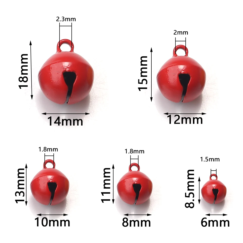 Металлические колокольчики лаcoogh для бижутерии 50 шт.