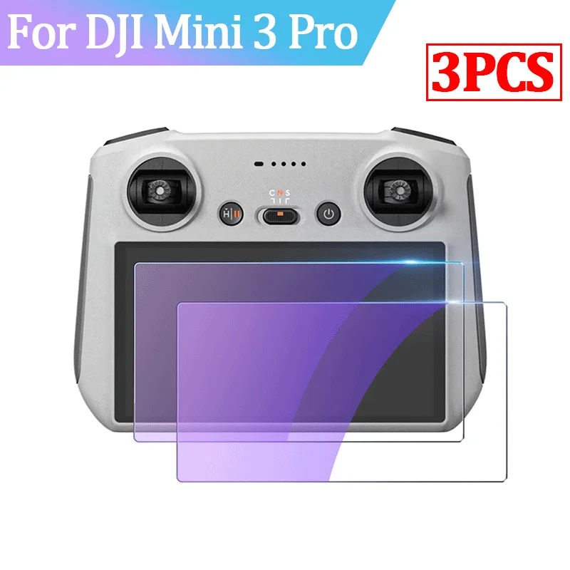 

3PCS Tempered Glass Film for Dji Mini 3 Pro 9H HD Anti-Scratch Screen Protector Drone Accessories for DJI Mini 3 Pro