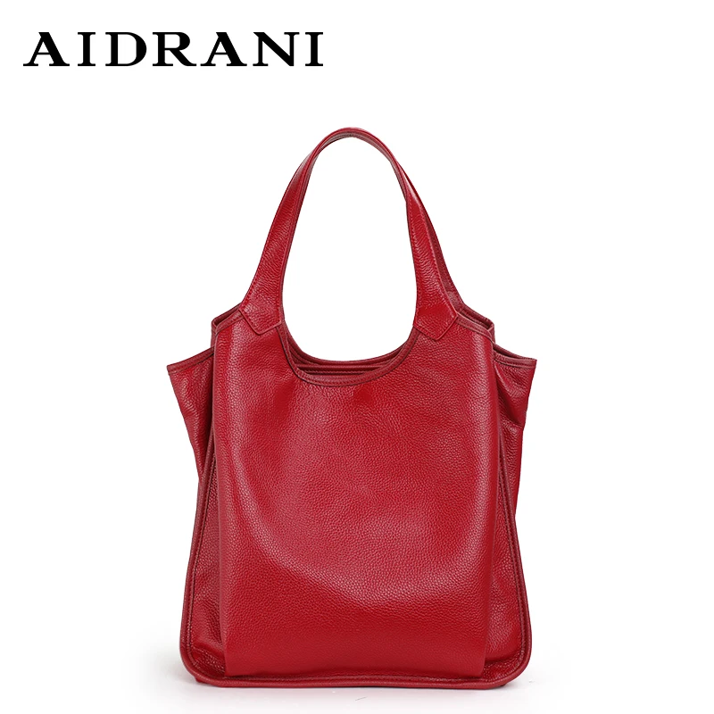 2023 Women's Handbag Genuine Leather Female Luxury Shoulder Bag Large Capacity Lady Soft Togo Cowhide Fashion Design Tote Bucket
