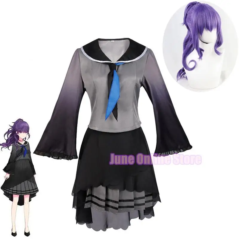 

Asahina Mafuyu Cosplay Costume Project Sekai Colorful Stage Feat OWN Women Sailor JK Uniform Nightcord At 25 Full Costume Wig