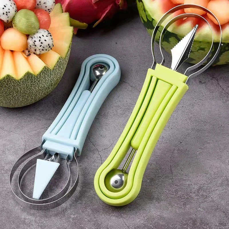 

Многофункциональный Нож для резьбы по фруктам Holaroom 3 в 1 ложка для рытья овощей и фруктов Дыня мяч копатка портативный кухонный инструмент