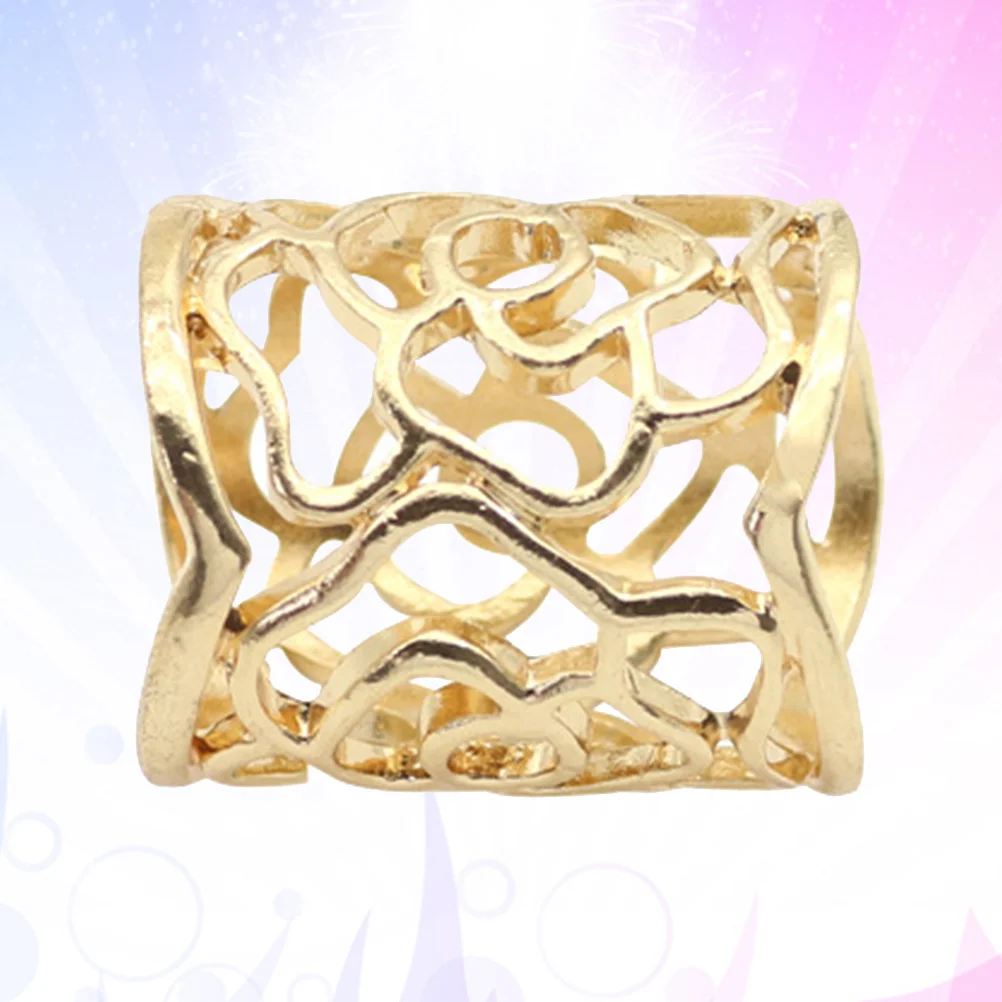 Шарфы с розами и пряжкой позолоченные полые шелковые кольца шарф скользящие