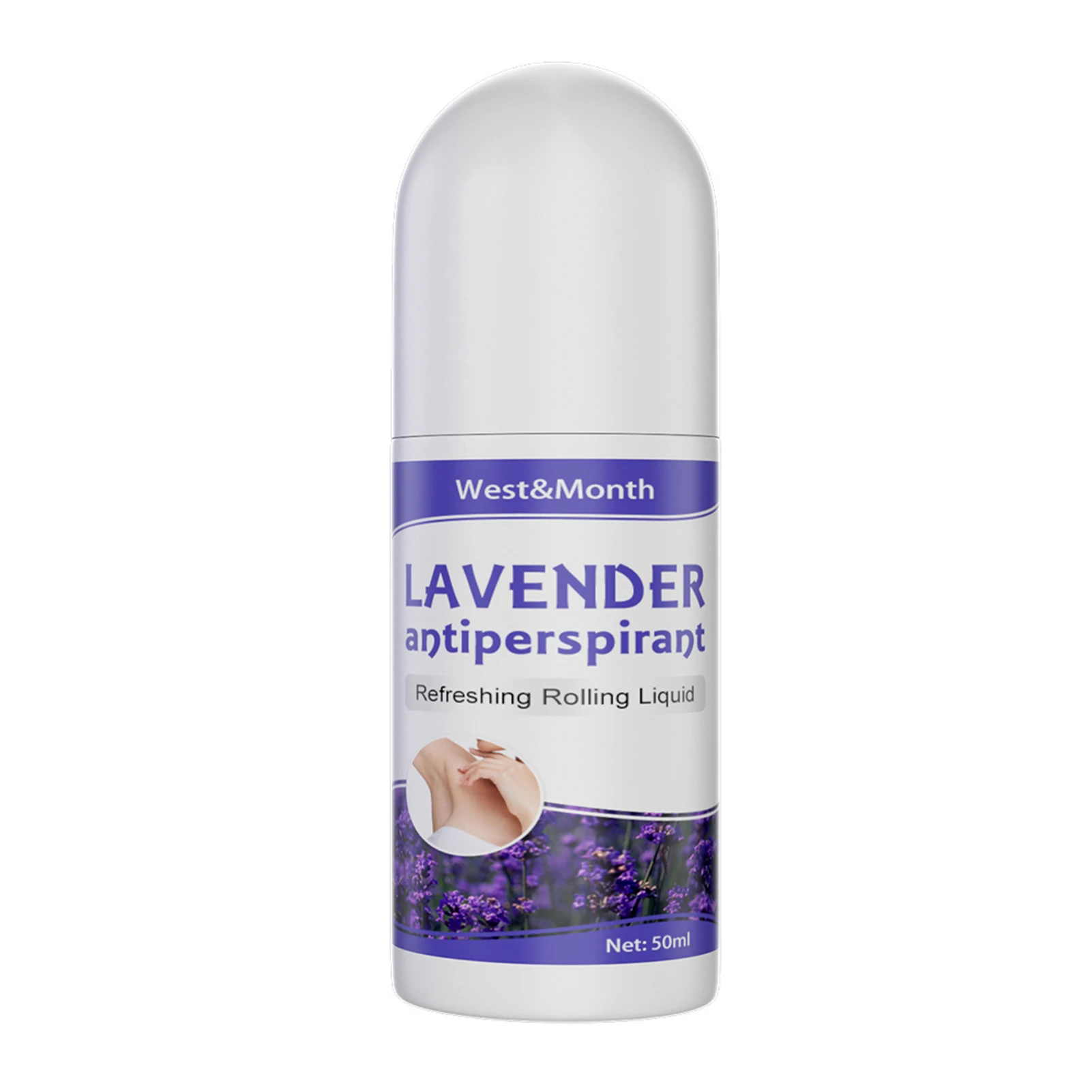 

50ml Roll On Body Lotion Underarm Deodorant Roll On Bottle Soft Dry Fragrance Refreshing Perfumes Lavender