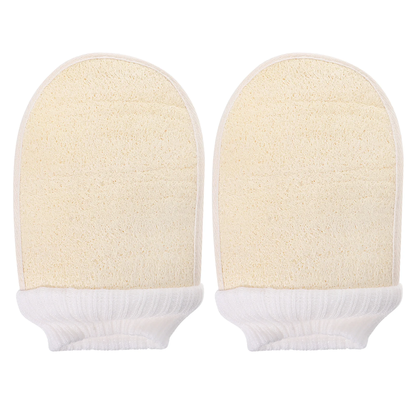 

Scrubber Bath Exfoliating Shower Gloves Glove Body Loofah Scrub Sponge Pad Bathing Brush Facial Sponges Skin Luffa Wipe Pouf