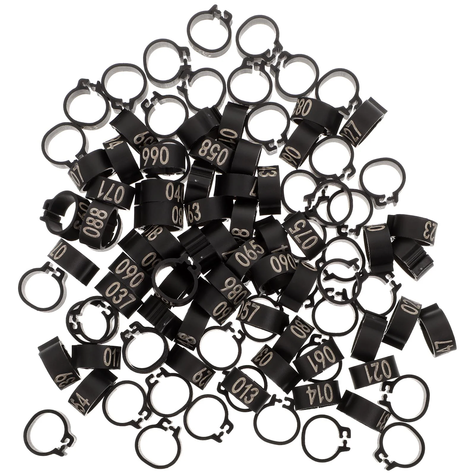 

100 Pcs Parrot Toy Pigeon Leg Bands Bird Foot Ring Chicken Charm Bands Chicken Leg Tags Pigeon Foot Rings