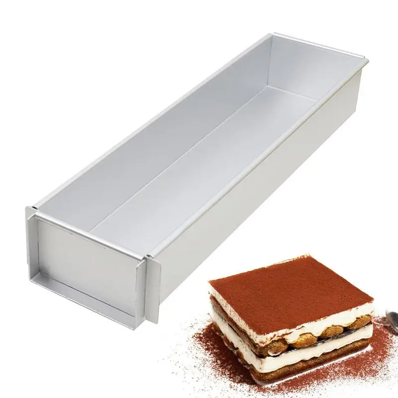

1pc Rectangle Cake Mold durable aluminum alloy material Mini Loaf Pan lightweight non stick Baking Molds kitchen accessories