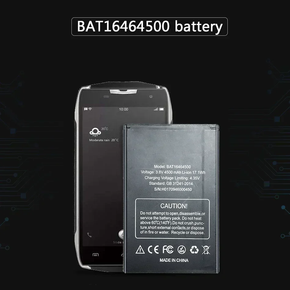 Сменный аккумулятор для DOOGEE T5 Lite T5Lite 4500 мАч BAT 16464500 Трек-код высококачественных