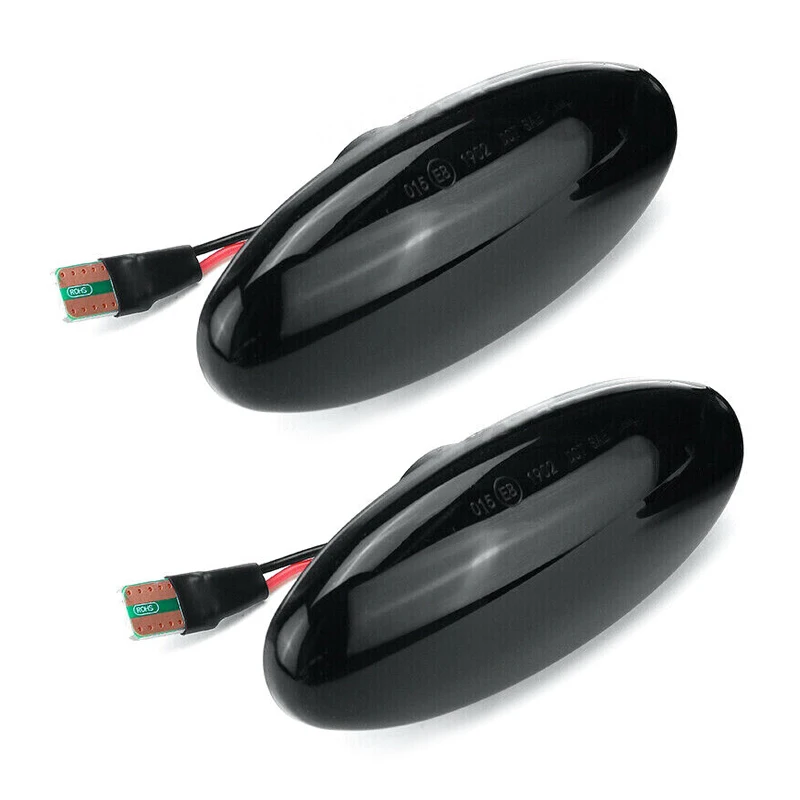 

2pcs 12V Dynamic Fender Side Marker Light Turn Signal Lamp Fit for Nissan Navara D22 NP300 Datsun Peugeot Bhamo PickUp 1998-2005