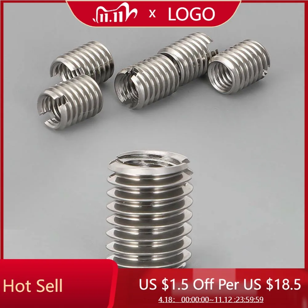 

10Pcs/pack Stainless Steel Thread Adapters Convert M8 8mm Male To M6 6mm Female Hardware Fasteners Threaded Reducer Insert