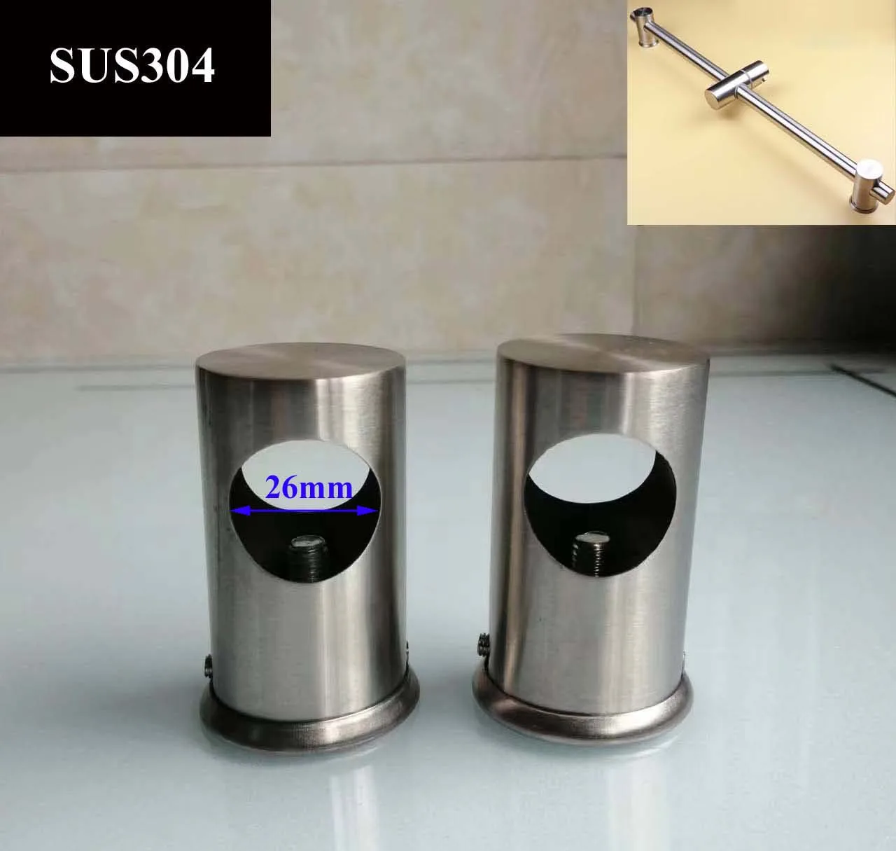 Регулируемый держатель для душевой кабины SUS304